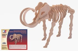 Obrázek z Dřevené 3D puzzle mamut 